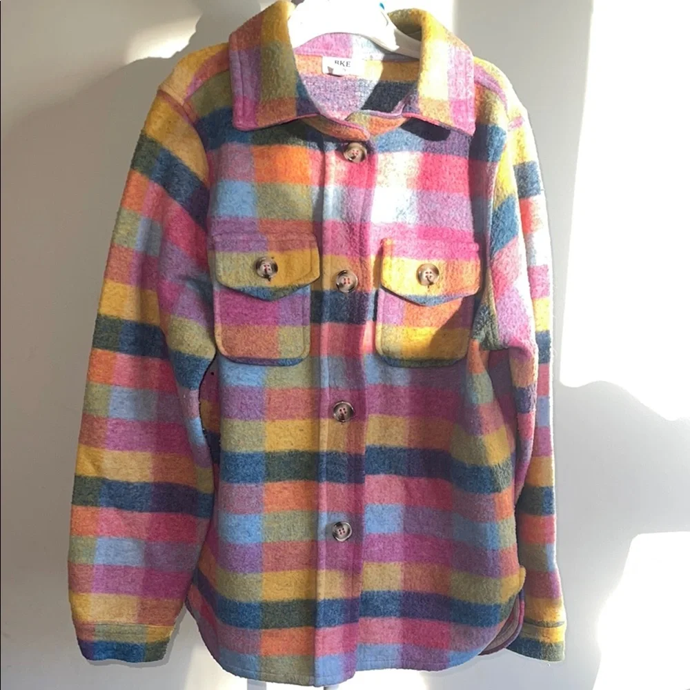 Colorful Plaid Kids Jacket - Picture 1 of 6